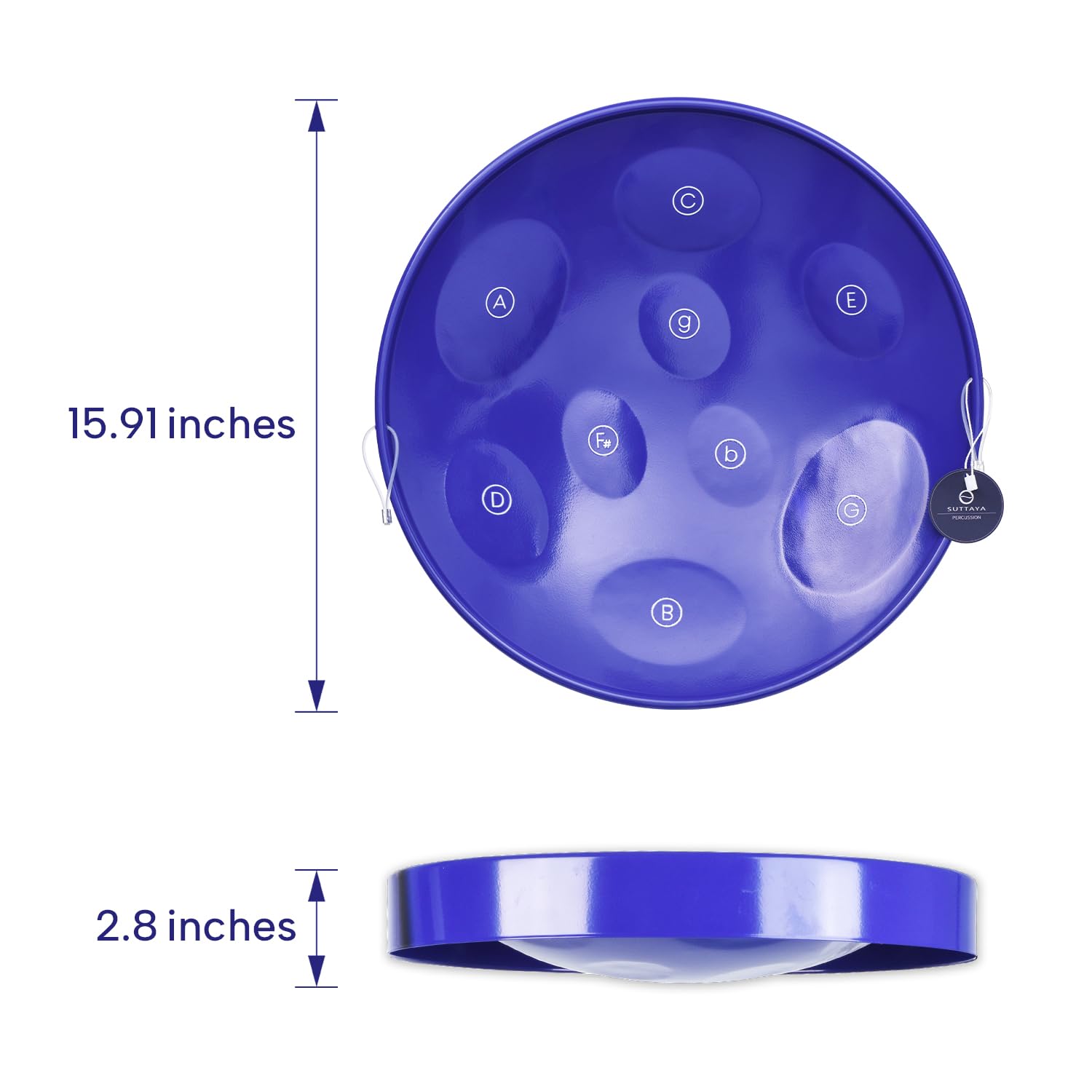 Amazon.com: 9-Note Steelpan (Steel drum) with Collapsible Stand